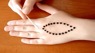 Simple Mehndi Design  cara memakai henna  মেহেদির নতুন ডিজাইন [upl. by Adaran]