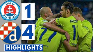 🔵Slovan Bratislava Vs Dinamo Zagreb 14  All Goals amp Extended HIGHLIGHTS  UEFA Champions League [upl. by Adnaloy]