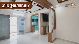 WEST FACE  3BHK  BACHUPALLY  1470 SFT  BRAND NEW [upl. by Rehptsirhc649]