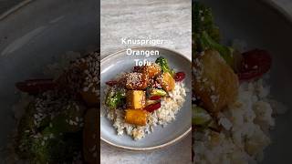 Knuspriger Orangen Tofu rezeptevegan tofu gesundeernährung [upl. by Zandra260]