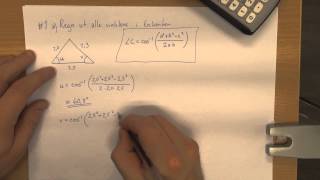 Sonans Nettstudier Matematikk 1T Innlevering Geometri og trigonometri 1a Løsningsforslag [upl. by Notliw]