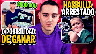 0001 PROBABILIDAD de GANAR la Rifa de MrBeast y Hasbulla ARRESTADO [upl. by Emerson164]