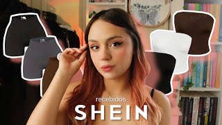 COMPRINHAS SHEIN  kits de shorts tops e mais unboxing recebidos  JustSteh [upl. by Stephine392]