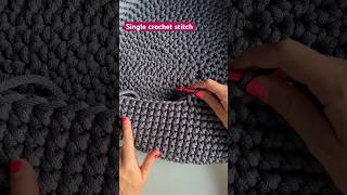 Single crochet stitch 🧶 How to crochet [upl. by Leanatan702]