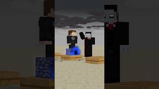 SuperBrine Jumping with Bigger and Bigger Bedrock Challenge minecraft shorts herobrine [upl. by Yadsendew]