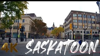 Saskatoon Saskatchewan Canada 🇨🇦 4kDowntown [upl. by Leonora562]