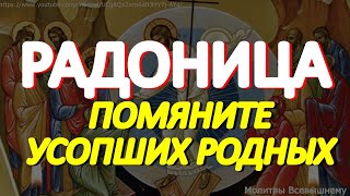 Радоница Помолитесь сегодня об усопших родных и близких Только молитвы им помогают [upl. by Attalanta814]