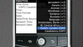 How To Set up date and time on BlackBerry [upl. by Tebasile]