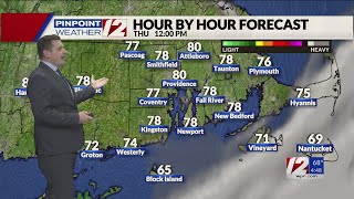 WPRI 12 Weather Forecast 62724 TStorms End This AM Nice Day Overall [upl. by Eihpos]