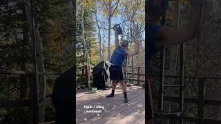 106lb kettlebell press x4 reps each hand [upl. by Davison]