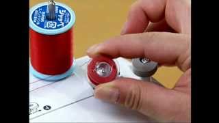 Brother SQ9050 Bobbin winding and setting bobbin [upl. by Brenden]