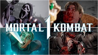 Ghostface in Mortal Kombat 1 – All Fatalities on Ghostface 4K 60FPS [upl. by Sufur]