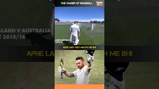 Fastest Test Century By Brendon McCullum shorts cricket brendonmccullum bazzball [upl. by Aecila]