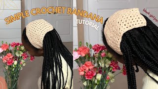 Crochet Bandana Tutorial beginners [upl. by Thora]