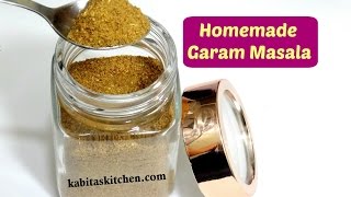 Garam Masala Recipe  Homemade Garam Masala Powder  Indian Spices Mix  kabitaskitchen [upl. by Johanan]