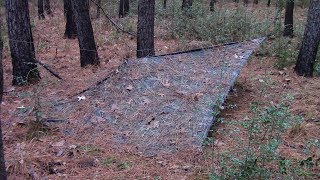 Plow Point Tarp Shelter Part One Basic Set Up [upl. by Oderfliw581]