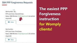 Womply PPP Forgiveness Update  easy instruction to make your PPP loan forgiven [upl. by Gottwald]