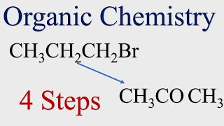 Organic Chemistry Conversion 12 Bromo propane to propanone in 4 steps [upl. by Locklin]