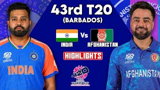 India vs Afghanistan 43rd T20 Cricket Match Full Highlights Cricket Live Highlights 2062024 [upl. by Virgilio574]