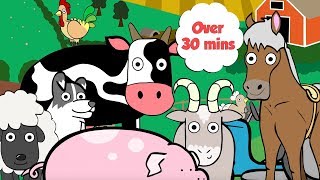 Farm Animals For Toddlers  Learn Counting and Colours [upl. by Marijo596]