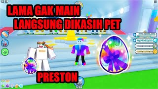 di kasih hadiah preston karna lama gak main pet simulator x tapi cuma halu [upl. by Guglielmo]