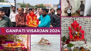 Farewell to Ganpati  Visarjan 2024 Highlights amp Celebration  Techinterio  Family  New video 2024 [upl. by Adiazteb]