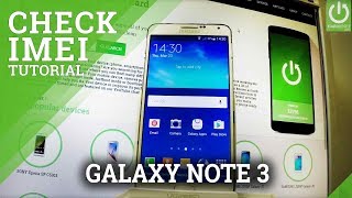 SAMSUNG Galaxy Note 3 Check IMEI  IMEI Information [upl. by Aromat]