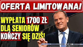 Tylko dziś 1700 zł dofinansowania dla seniorów o niskich dochodach – co musisz wiedzieć [upl. by Rafaelle]