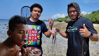 Gurita Bulu Babi Kerang dan beraneka hewan laut ditangkap amp Diolah tanpa menunggu lama [upl. by Inamik]