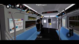 H train Ride From Far Rockaway To Rockaway Park Roblox  The Rockaways [upl. by Airamanna]