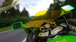 Kawasaki ZXR 750  RAW  onboard [upl. by Ertha]