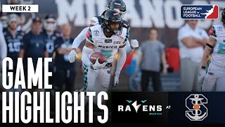 Munich Ravens  Milano Seamen  Game Highlights  Week 2 [upl. by Stephi]