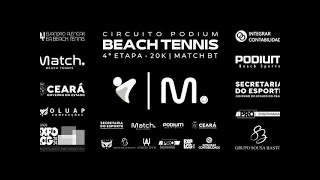 4ª ETAPA CIRCUITO PODIUM DE BEACH TENNIS  FINAL OPEN MASC [upl. by Kussell]