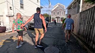 Provincetown Sunday walk to Boatslip Tea Dance [upl. by Atteiluj]