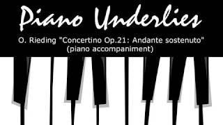 O Rieding  Violin Concertino in Hungarian Style Op21  piano accompaniment  piano acompañante [upl. by Ariuqahs]