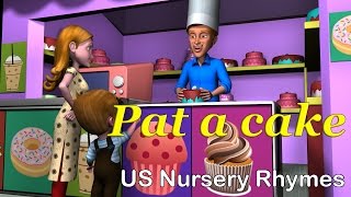 Pat a cake pat a cake English US Nursery Rhyme For Kids  Chitti TV [upl. by Nahshon]