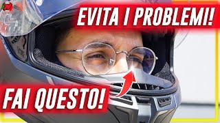 Casco da moto e OCCHIALI DA VISTA COME evitare PROBLEMI 👓🏍️ [upl. by Ahsenor]