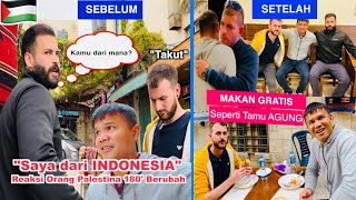 Tau Saya Dari INDONESIA Reaksi Warga PALESTINA Berubah Total [upl. by Tremain483]