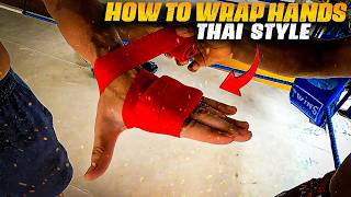 How to Wrap Hands for MUAY THAI Thai Style  SE03E64 [upl. by Decker]