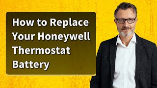 How to Replace Your Honeywell Thermostat Battery [upl. by Rudwik597]