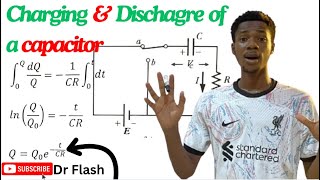 Charging and discharging of a capacitor CR circuit capacitors electriccurrentanditseffect [upl. by Phare966]