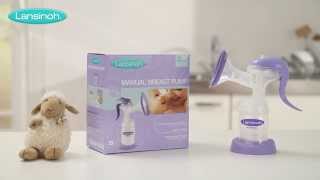 Lansinoh Manual Breast Pump  How to Use the Breastpump for Breastfeeding Mums tutorial [upl. by Neurath]