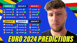 MY EURO 2024 PREDICTIONS [upl. by Drucilla]