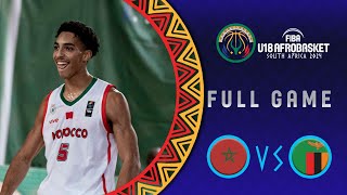 Group Phase  Morocco v Zambia  Full Basketball Game  FIBA U18 AfroBasket 2024 [upl. by Aihsek]