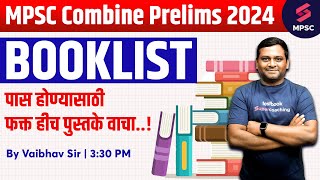 MPSC Combine Prelims 2024 Booklist  Best Books For MPSC Combine Group B amp C Prelims 2024  Vaibhav [upl. by Villada]