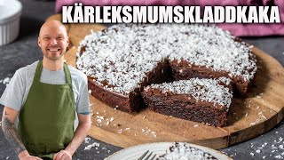 Kärleksmumskladdkaka  Perfekt kladdig kladdkaka med kärlekmumsglasyr [upl. by Bolan941]