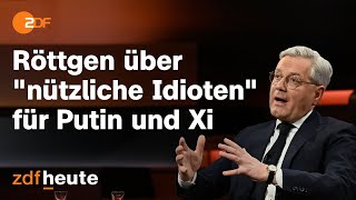 Frieden für Ukraine Röttgen misstraut China und Wagenknecht  Markus Lanz vom 23 Februar 2023 [upl. by Yeltsew]