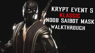 MK11  Krypt Event 5 KLASSIC Noob Saibot Mask  GOLD Kronika Vault Location Guide [upl. by Aihtela312]