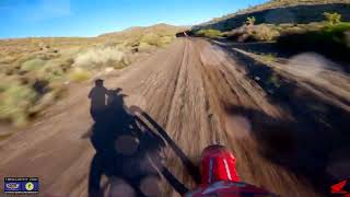 Chasing Skyler Howes At The Silver State 300  CRF450 Rally vs CRF450X [upl. by Notgnimer]