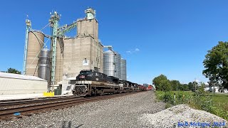 NS SD70ACe 1065 Savannah amp Atlanta HU leads NS 13Q18  Walker St in Graytown OH 71824 [upl. by Adirem]